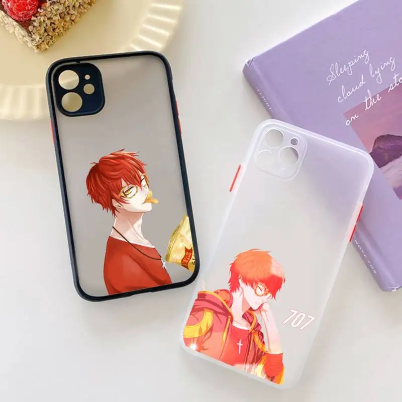 

707 Mystic Messenger anime Phone Case matte transparent For iphone 7 8 11 12 13 plus mini x xs xr pro max cover