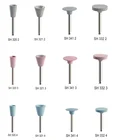 5 шт., стоматологическая силиконовая резина полировальные инструменты для обрезки, шлифовки, фарфора, циркония, шпона, смолы