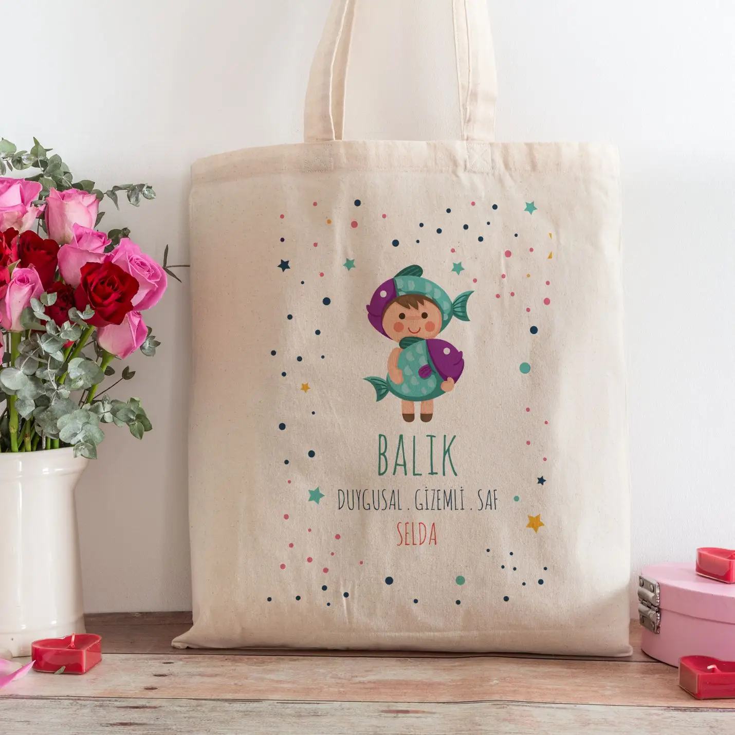 

Personalized Pisces Sign Themed Is Cloth Bag