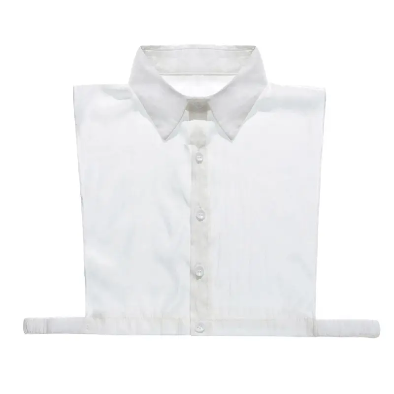 

Solid Color Shirt Fake Collar Detachable Square Point False Collar Lapel Blouse