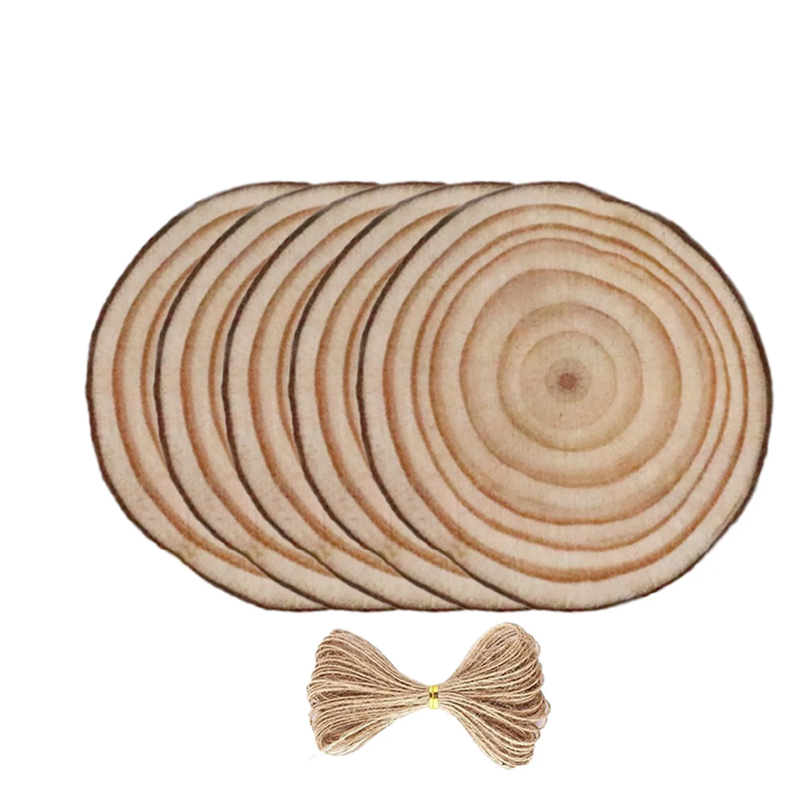 

5pcs DIY Wooden Message board Christmas Ornaments Christmas Crafts Natural Wood Blocks Christmas Tree Pendants Xmas Decor