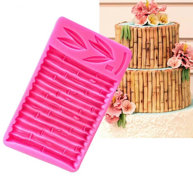 New Cake Decorating Tools Bamboo and Leaves Fondant Silicone Mold DIY Chocolate Biscuit Birthday Wedding Decorations | Дом и сад