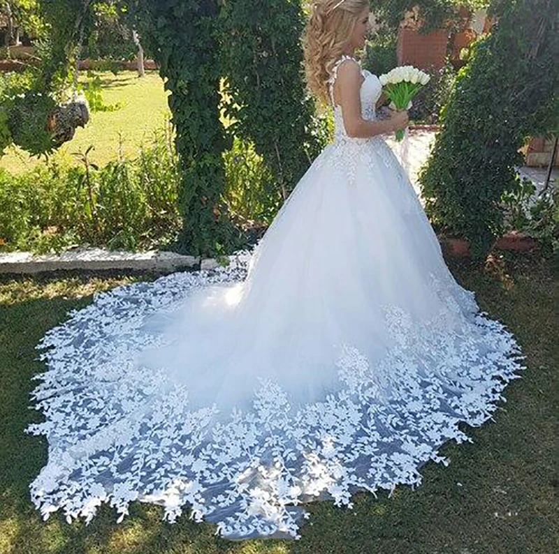 LORIE сексуальное кружевное свадебное платье, милое бальное платье, свадебное платье со шлейфом, высокое качество, свадебные платья, новинка
