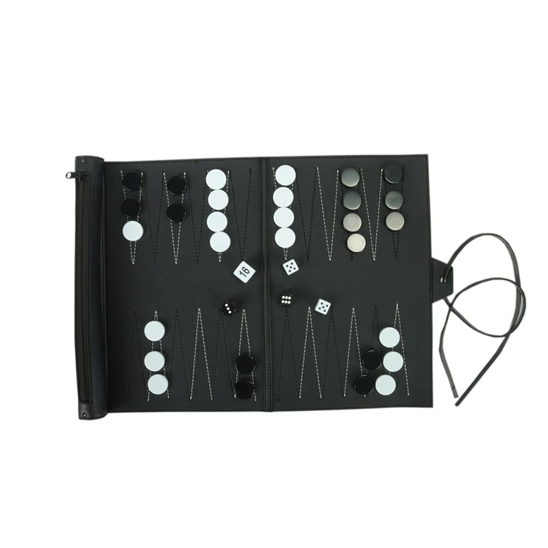 

Складная Настольная игра в шахматы, рулон, нарды, развлекательная игра, шахматы