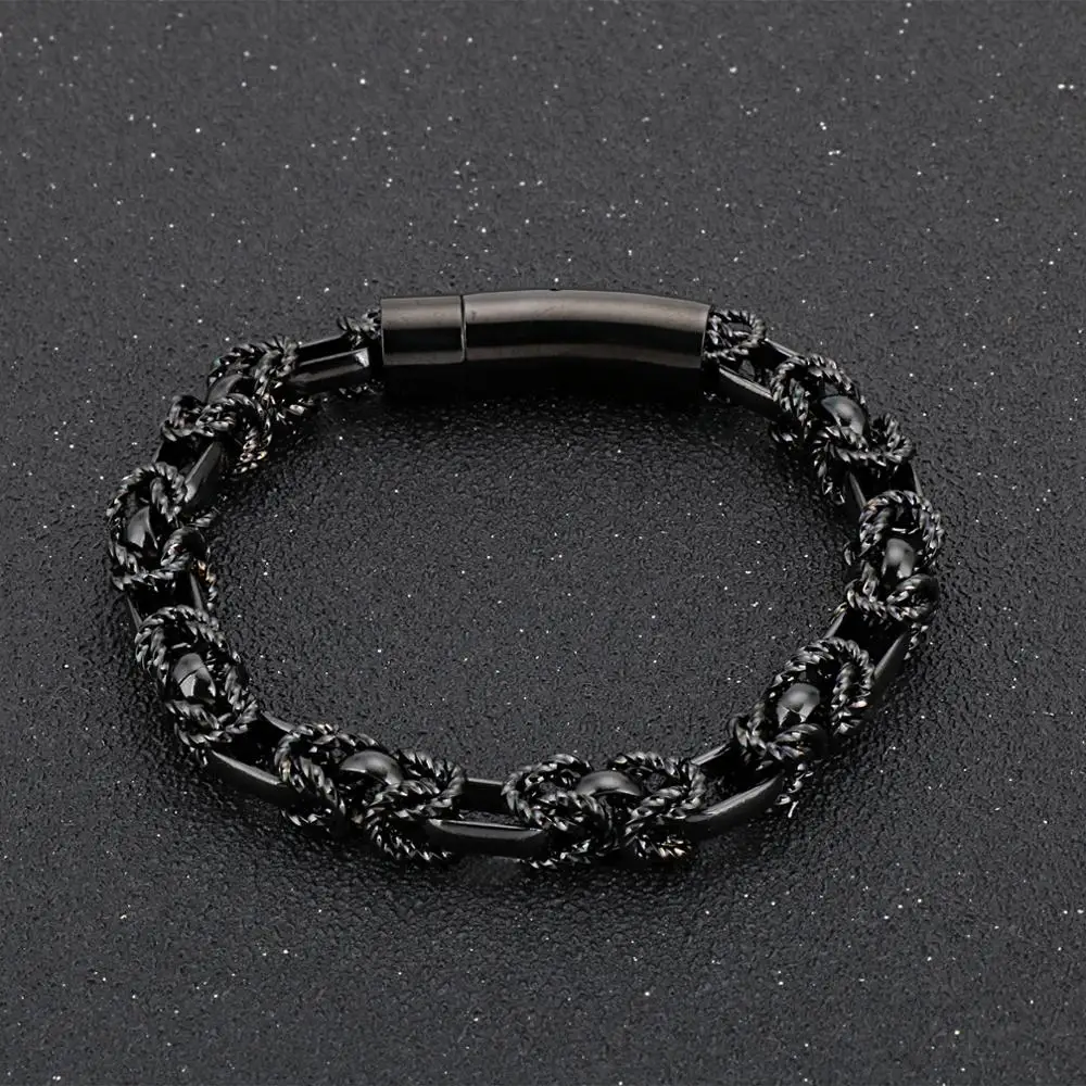 Мужской винтажный браслет из нержавеющей стали в стиле панк | Украшения и
