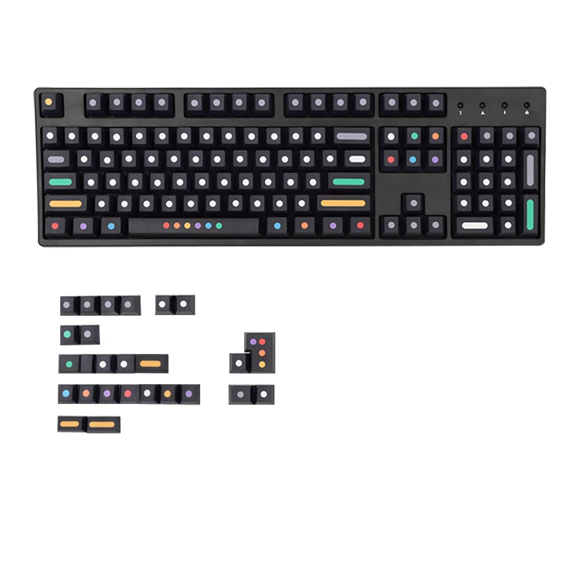 

129 Keys/set Dots Keycaps Cherry Profile Key Caps For Switch Mechanical Keyboard Dye Sublimation Key Cap Keys