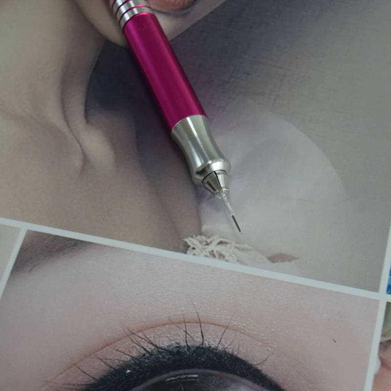 

100 Pcs Round Permanent Needles Tattoo Needles 3R for Semi Permanent Makeup Manual Pen Tebori Fog Eyebrow Blade Lamina Shading