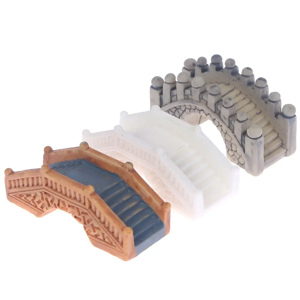 Новинка фигурки с каменным мостом миниатюрные изделия из смолы сказочные