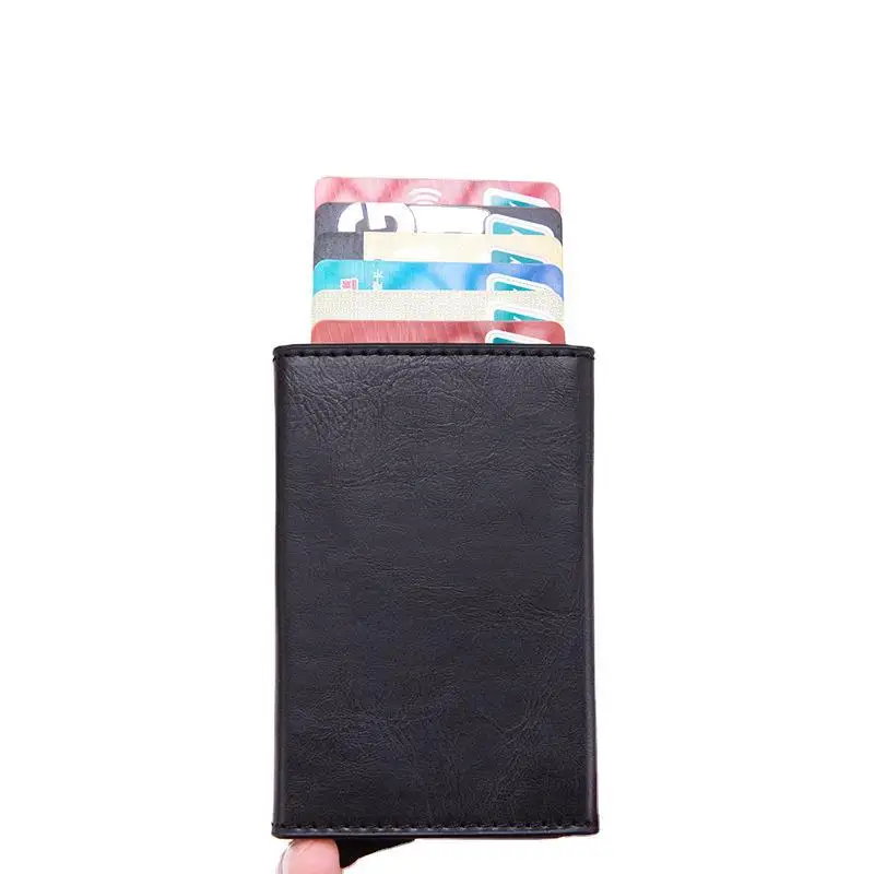 

Zipper aluminum box anti-degaussing coin purse bank card holder RFID shielding bag NFC anti-theft brush ID card holder