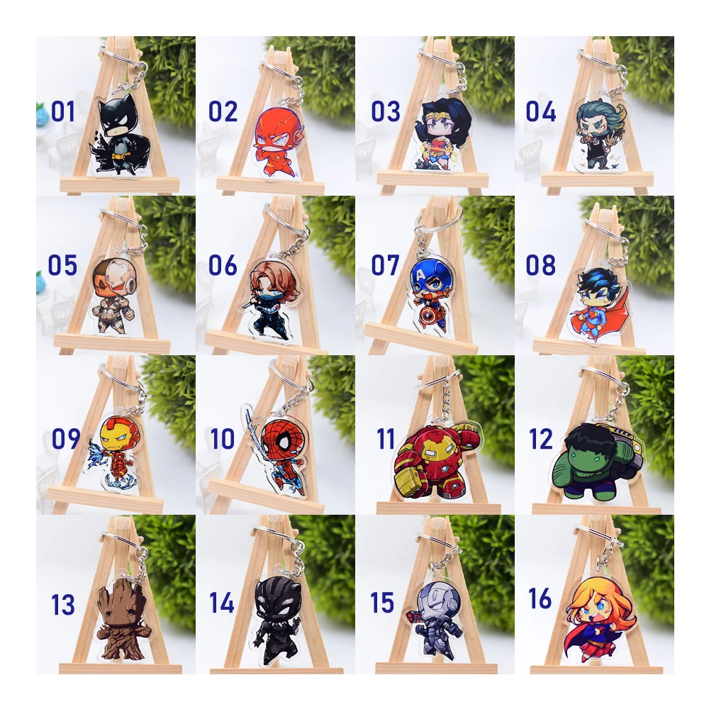 Group L Горячая Распродажа аниме-брелок для ключей Chibi брелок 1 шт. Высокое качество Мультфильм брелок аксессуары амулеты акриловая подвеска часть одна - Цвет: Group L