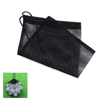 2021 golf tennis balls holder outdoor sport nylon mesh bag pouch golf balls storage clasp training aid bag