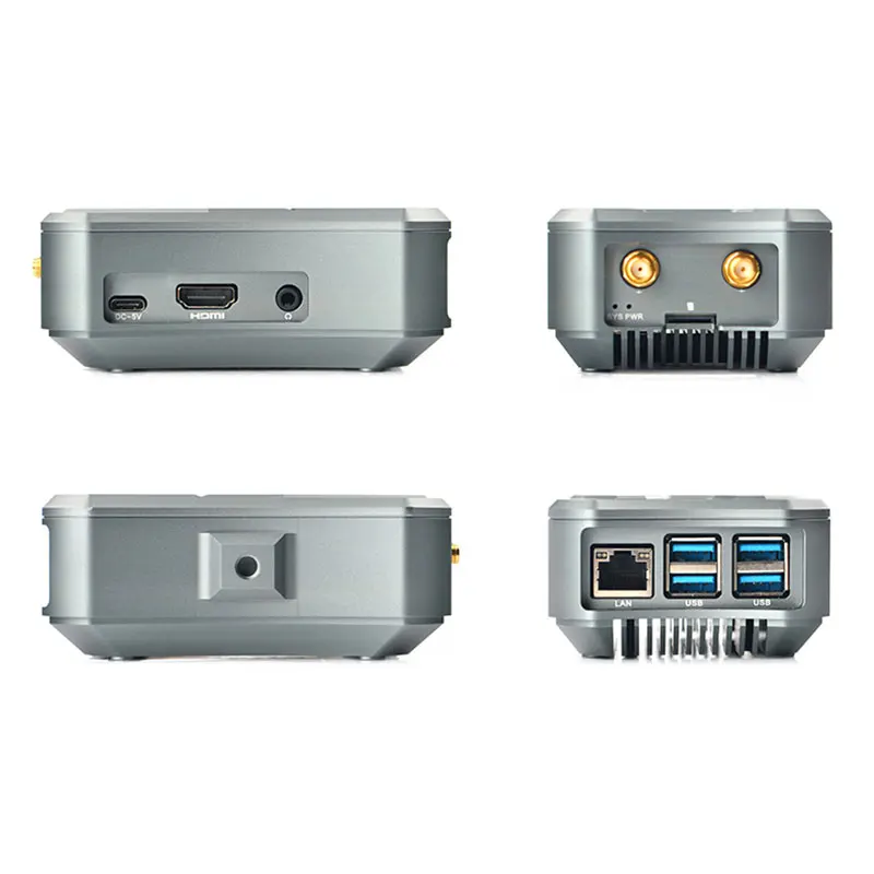 NanoPi M4-2GB/M2V2 CNC de Metal caso Combo Rockchip FriendlyELEC RK3399 SoC 2 4G y 5G двухполосная Wi-Fi + Bluetooth 4 1 и Ubuntu |