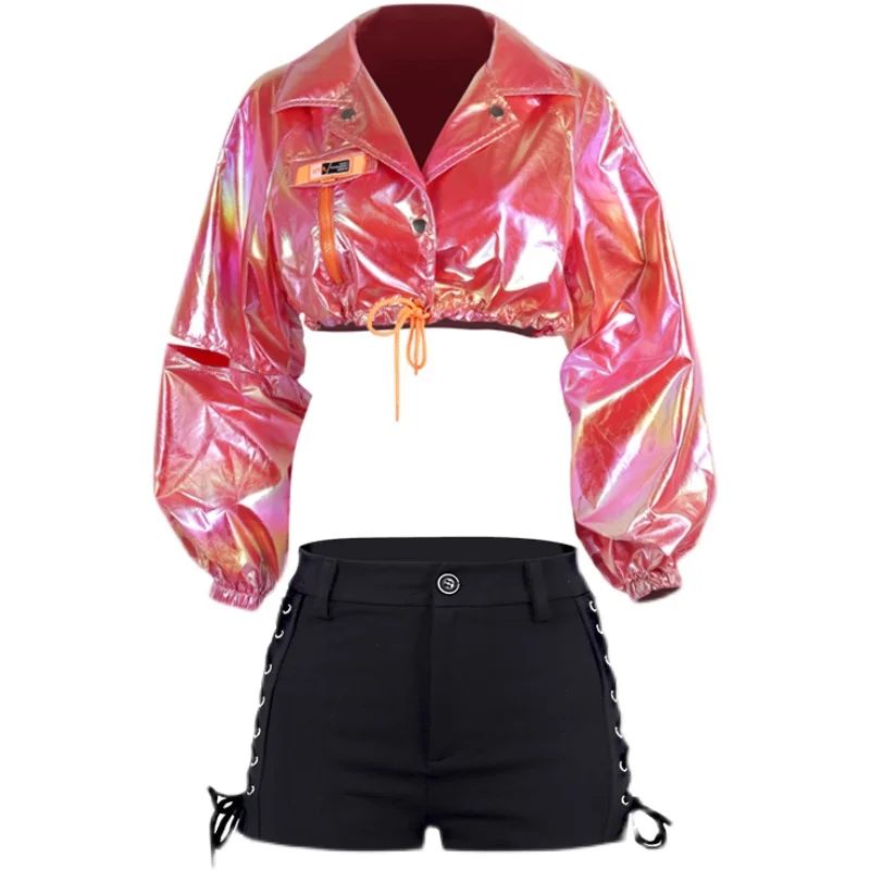 Наряд Rave женская сексуальная уличная одежда в стиле хип-хоп костюм чарлидинга