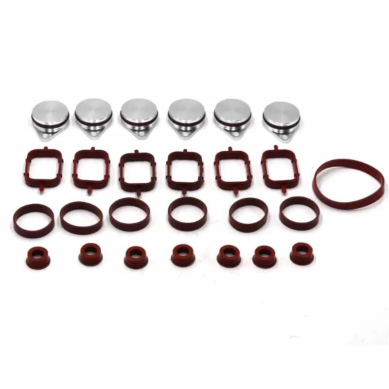 

Swirl Flap Blanks Plate & Intake Inlet Manifold Gasket Seal For BMW M57 E39 E60 E46 E38 E53 E83 E65 E61 E65 E70 E71 E92 X3 X5 X6