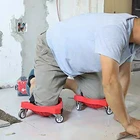 1 шт. вращающиеся наколенники для столярных работ ремонт кирпича укладка окрашенные рабочие защита для ног Регулируемые Наколенники с ремешками