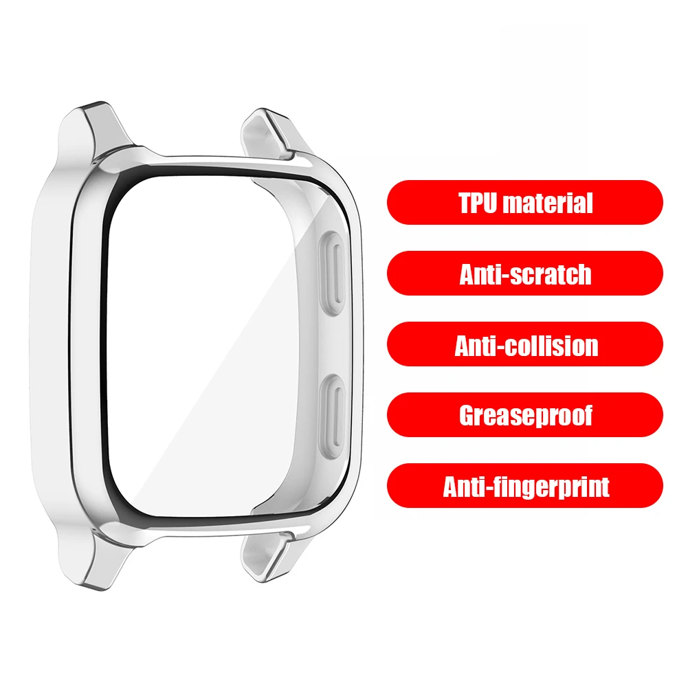 

Умные часы, браслет из ТПУ с полным покрытием экрана, защитная рамка, элегантные часы, удобный элемент для Garmin шнур Sq