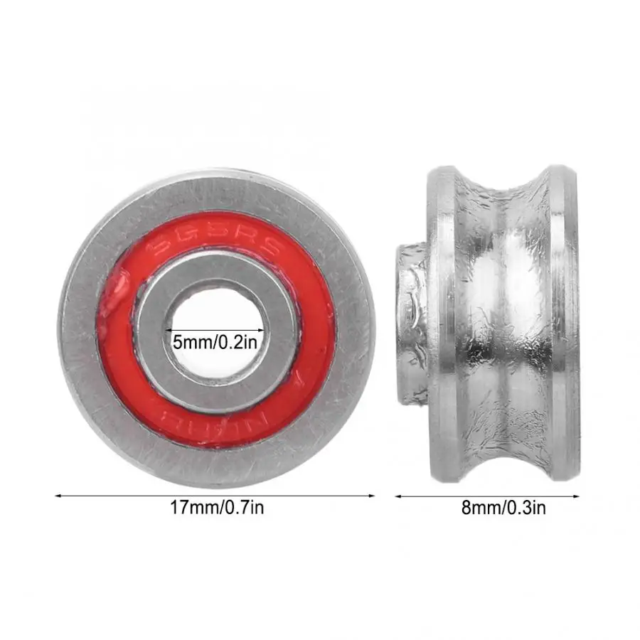 Держатель подшипника 10 шт. U паз подшипник SG15 направляющий 5x17x8 мм для компьютера