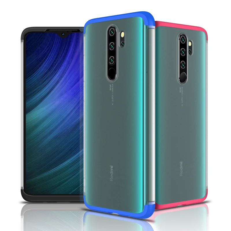 Для redmi note 8 Pro Чехол тонкий жесткий PC полупрозрачный матовый защитный чехол