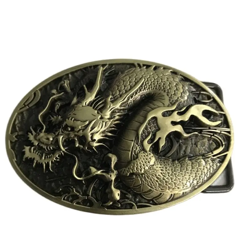 Пряжка для ремня мужчин и женщин Овальный Бронзовый ремень с металлической