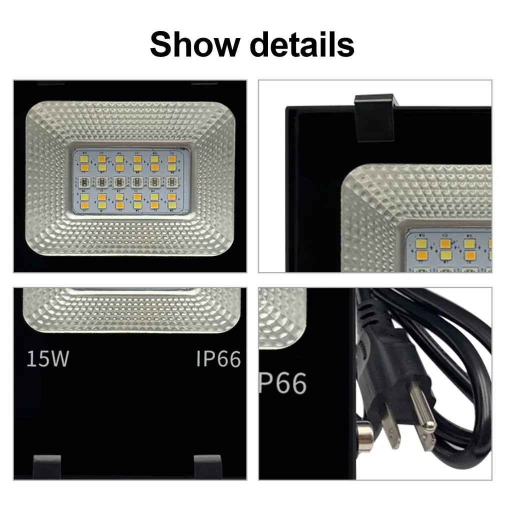 

Outdoor Practical Wireless Bluetooth 15W LED Smart Flood Light High-power Waterproof Colorful Remote Durable Control Tree Light