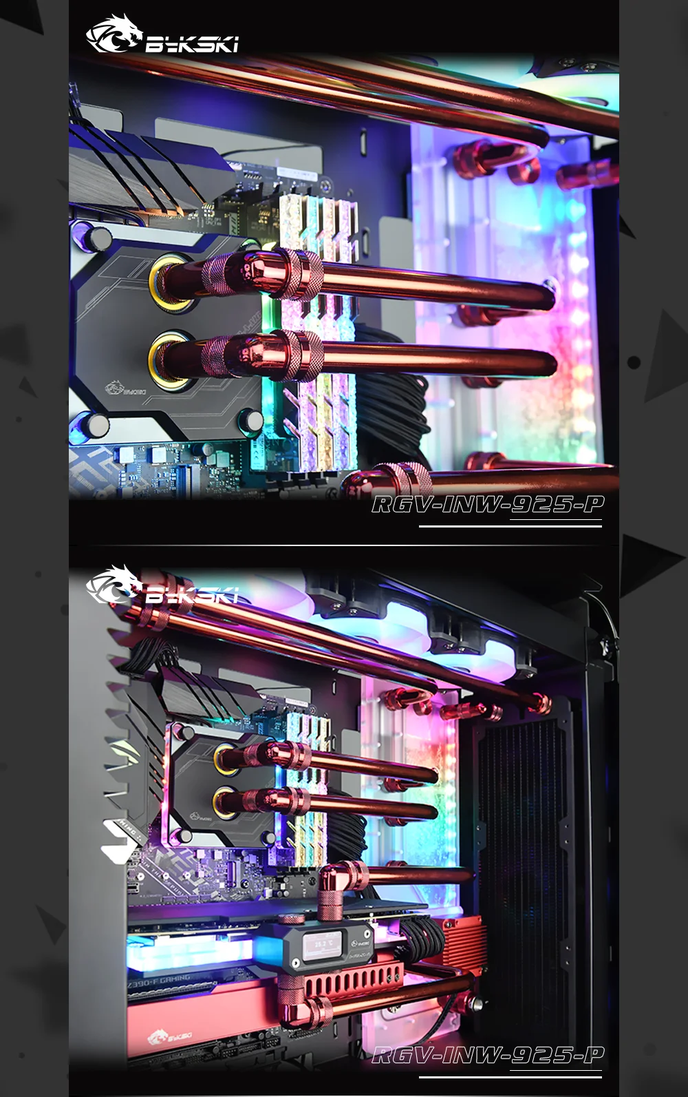 Bykski RGV-INW-925-P водные доски для In Win 925 чехол RBW 5V RGB 12V освещение для Intel cpu водного блока и одного GPU здания
