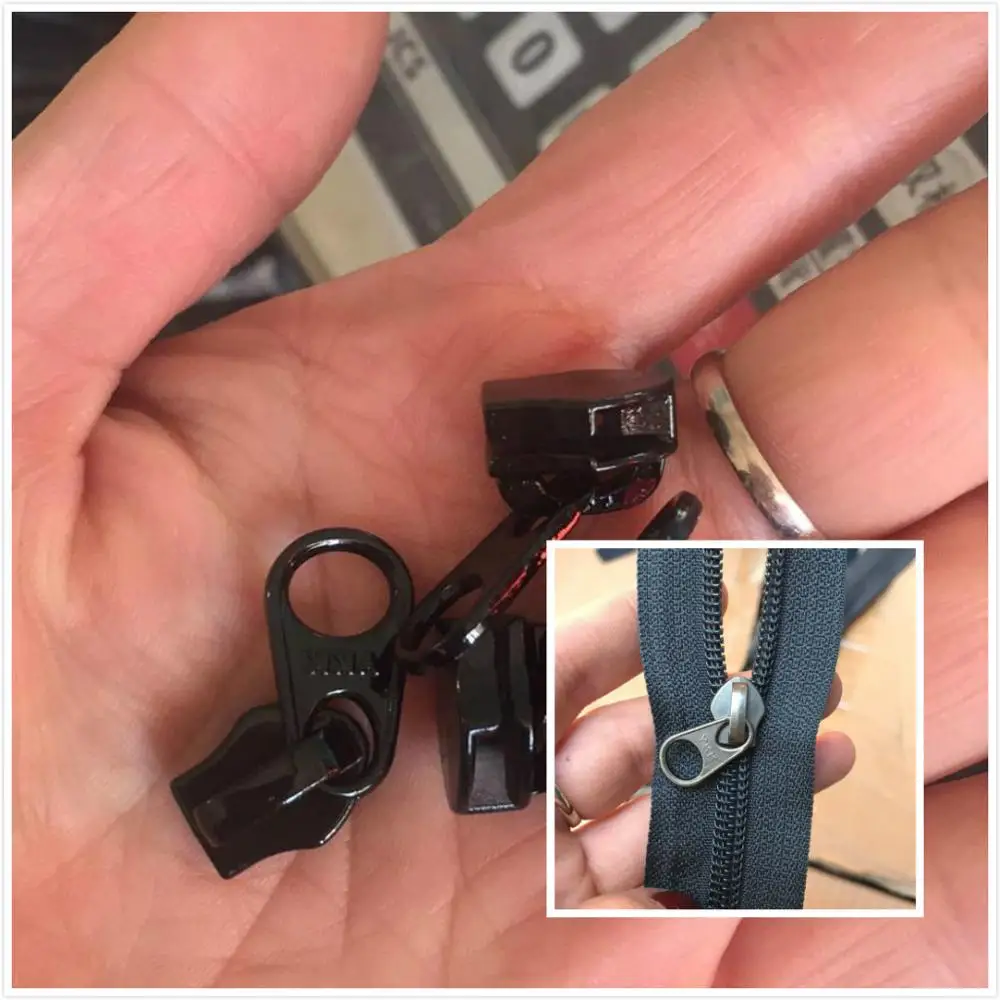 20 шт./лот 8# невидимый YKK нейлоновая катушка молния тяговая головка съемник слайдер для наружных палаток альпинизма замена сумок - Цвет: use like the smaller