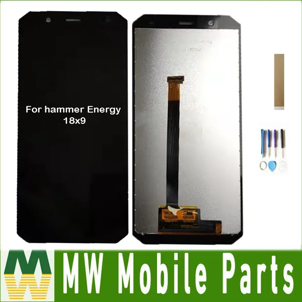 

For MyPhone Hammer Energy 18x9 LCD Display Touch Screen Sensor Digitizer Assembly Black Color With Tools & Tape