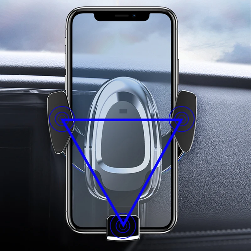 

15W Car Wireless Charger Smart Sensor Clamping With Magnetic Charger port for iPhone 11 pro Samsung Note 10 Car Phone Holder
