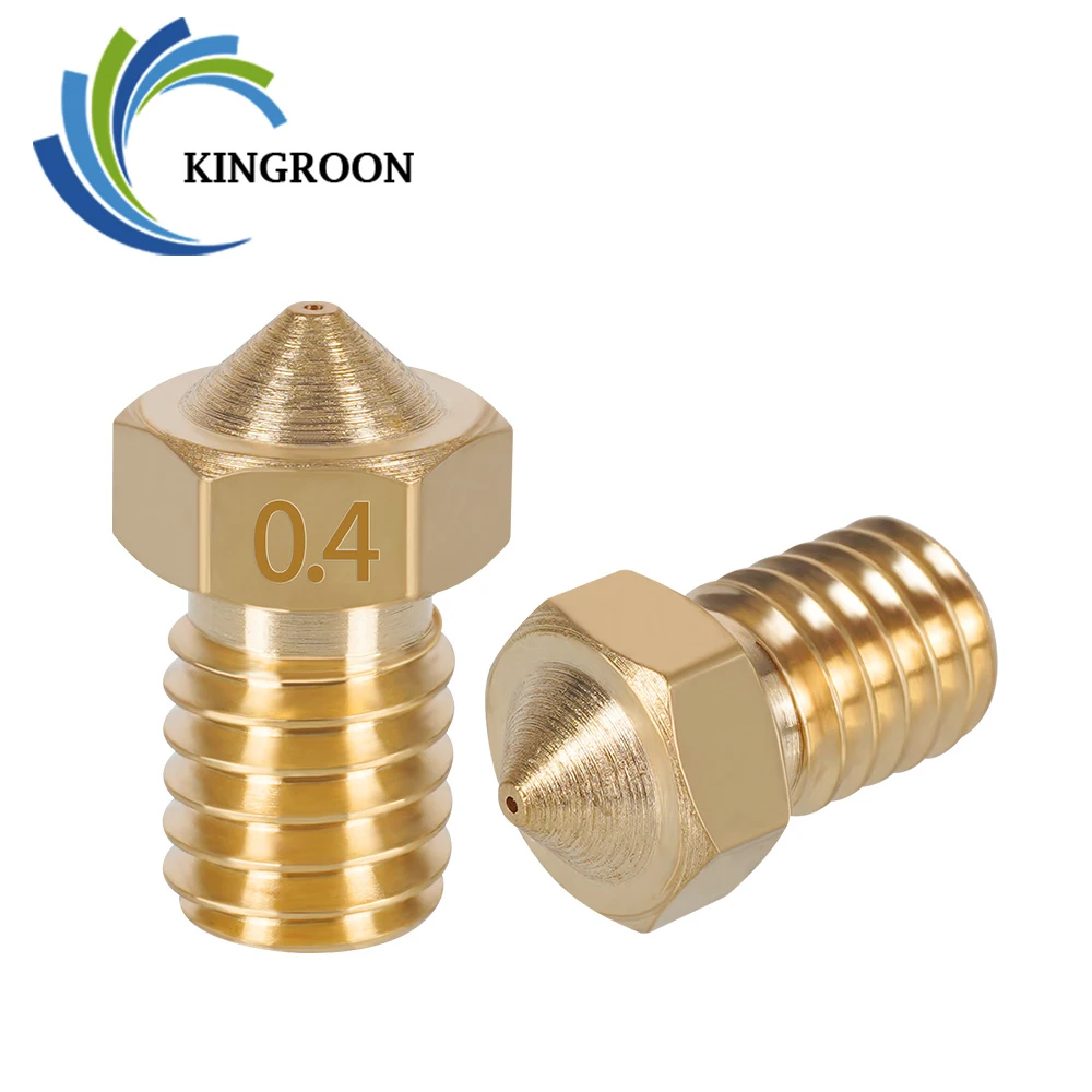 KINGROON 3 шт. V5 V6 E3D сопло M6 нить 3D принтер Патры 0 2 4 6 8 1 мм цельнометаллическая