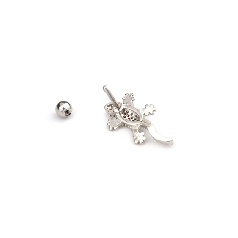 Модные CZ Helix серьги для ушного хряща для женщин змея Гекко Крест Звезда крыло Lear Цветок Маленькая серьга серьги пирсинг ювелирные изделия подарок