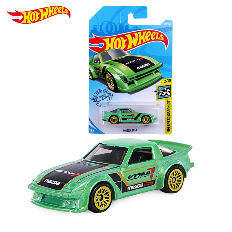 Hot wheels 1: 64MAZDA sedan(MAZDA RX-7)(гоночный автомобиль) hw speed graphics Коллекционное издание металлическая литая модель автомобиля