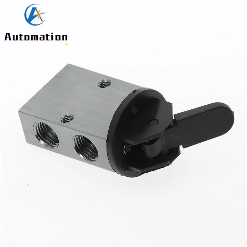 Φ 2 позиционный 3 сторонний Пневматический Механический клапан PT 1/4 с ручным