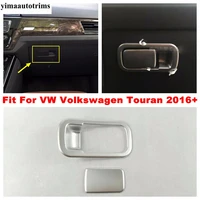 glove box handle cover copilot storage clasp hand bowl sequins accessories cover trim fit for vw volkswagen touran 2016 2019