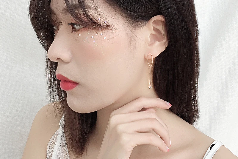 Женские серьги с кисточками Yoo In Na элегантные французскими модные ювелирные