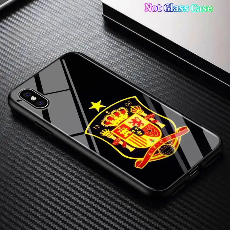 Style 15 Черный чехол для iPhone 11 11Pro Max испанские национальные флаги для iPhone X XR XS Max 8 7 6 6S Plus 5S глянцевый чехол для телефона - Цвет: Style 15