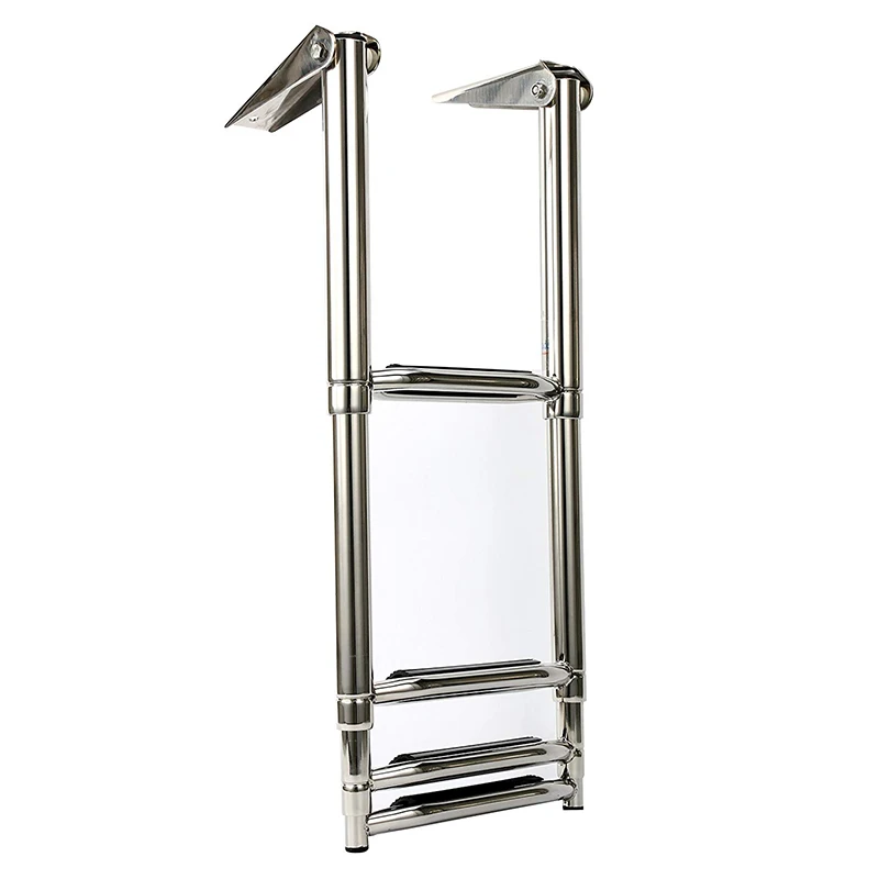 Морская лодочная телескопическая лестница из нержавеющей стали 3/4 ступенчатая