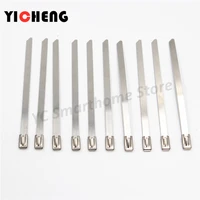 10pcs steel cable tie 4 6mm self locking cable tie metal tie 201304316 stainless steel material outdoor oxidation resistance