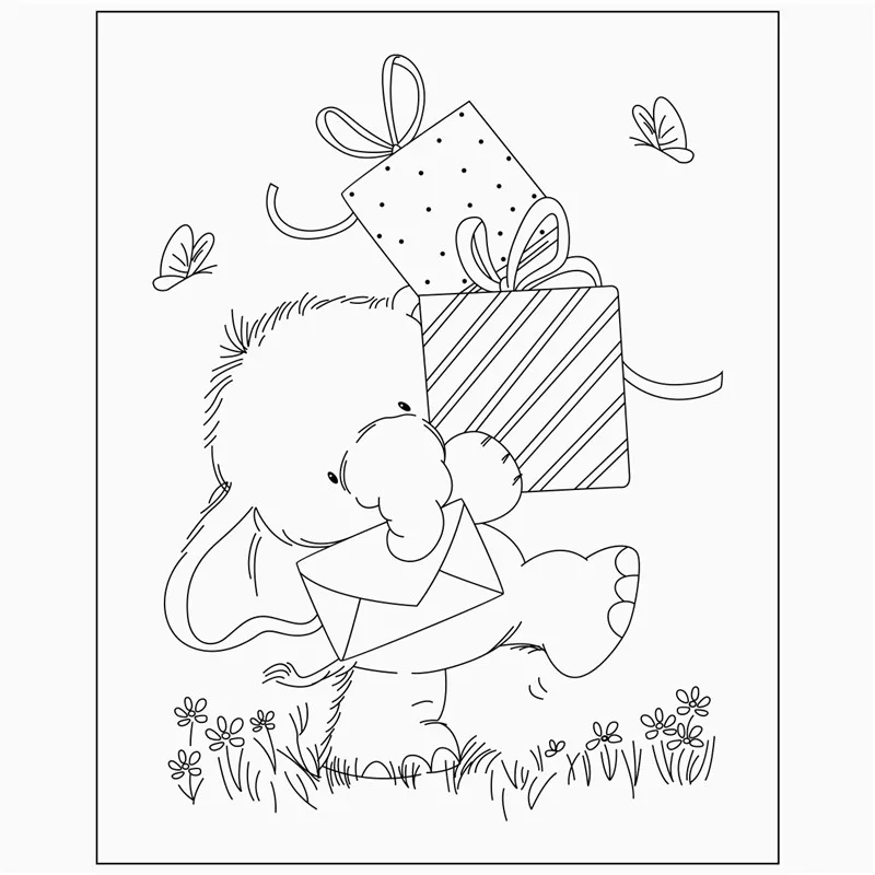 Резиновые силиконовые прозрачные штампы для скрапбукинга тампоны прозрачное