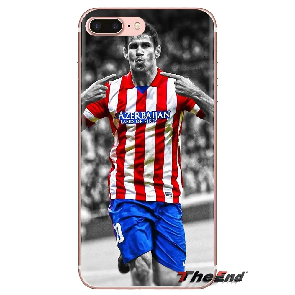 For Samsung Galaxy S2 S3 S4 S5 MINI S6 S7 edge S8 S9 Plus Note 2 3 4 5 8 Coque Fundas Diego Costa Art Soccer Star TPU Skin Cover |