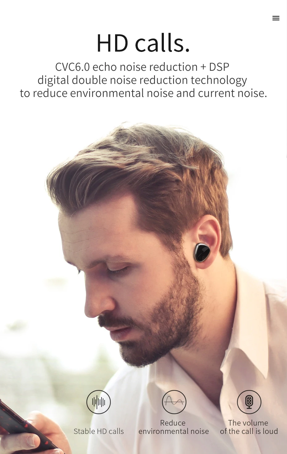 HOCO, Bluetooth гарнитура, мини, портативная, невидимая, беспроводная, Bluetooth 4,2, наушники, Handsfree, стелс, наушники с микрофоном, auriculares