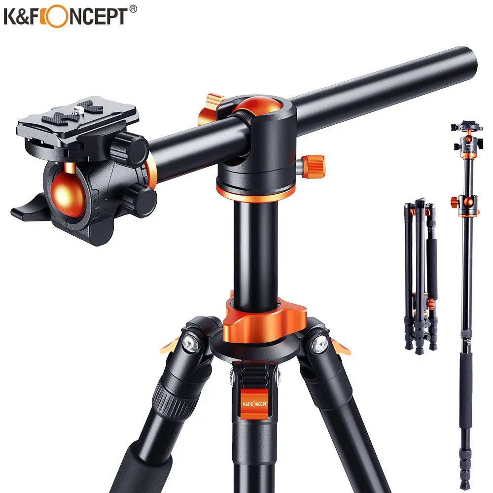 

K&F Concept Camera Tripod For DSLR Magnesium Aluminium Monopod Professional Tripods With 360 Degree Ball Head For SONY NIk cam