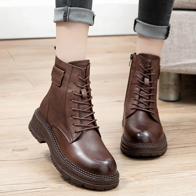 

Boots Women New Breathable Style Women's Boots Comfortable Fashion Woman Shoes Rubber Round Woman Boots Footwear Ladies Shoes