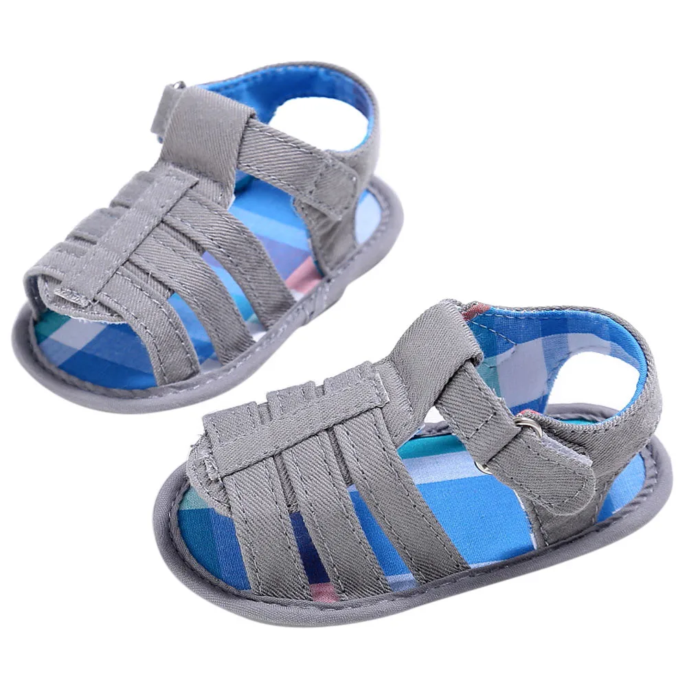 Сандалии для новорожденных летние однотонные на мягкой подошве | Мать и ребенок