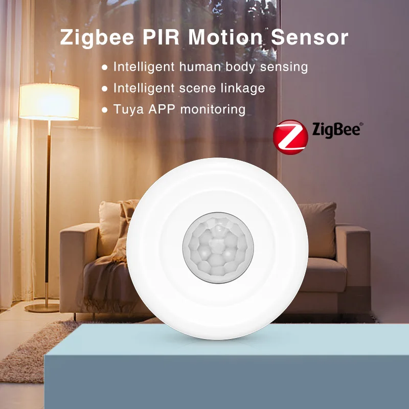 Умный Потолочный Мини-датчик Zigbee 3 0 Tuya датчик движения человека PIR умная жизнь