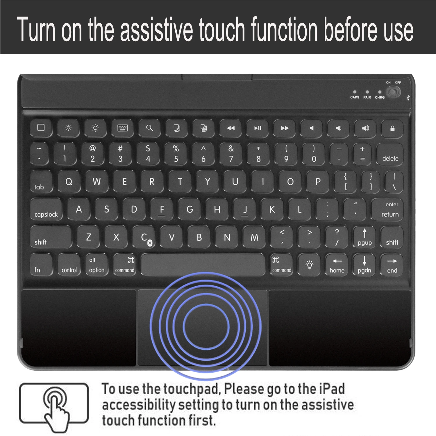 Чехол для сенсорной клавиатуры iPad 7 го поколения 10 2 дюйма 2019 чехол с клавиатурой