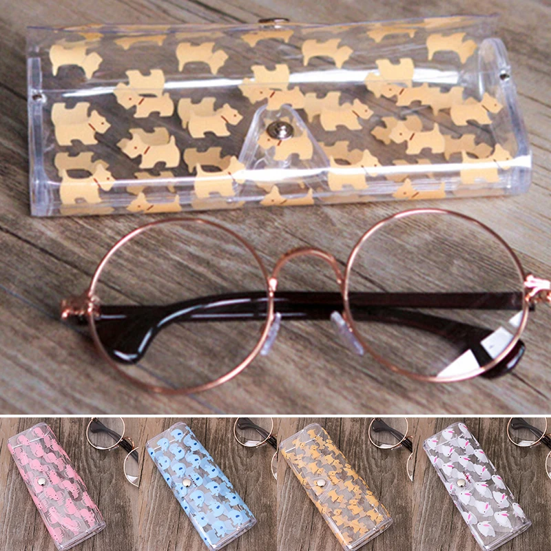 

New Small Fresh Cute Sunglasses Storage Box PVC Soft Glasses Case Portable Animal Glasses Case Fashion Glasses Storage Box