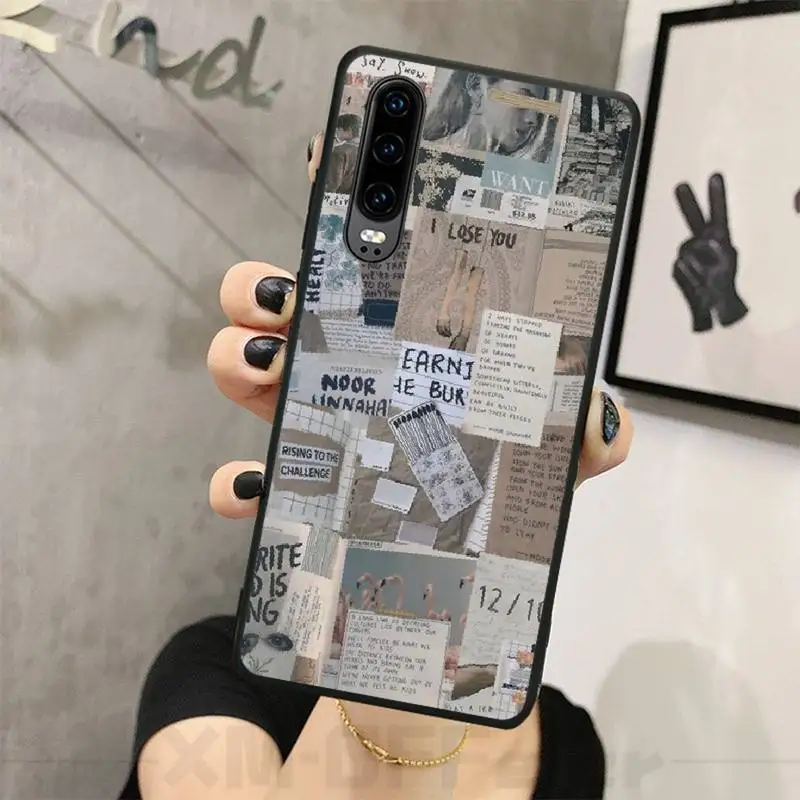 OFFeier креативная газета Роскошный Уникальный Дизайн чехол для телефона Huawei P8 lite 2017