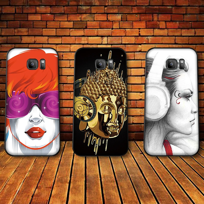 Музыка для Samsung Note 8 9 M10 M20 M30 S6 S7 край S8 S9 S10 плюс мягкий чехол из ТПУ на заднюю панель