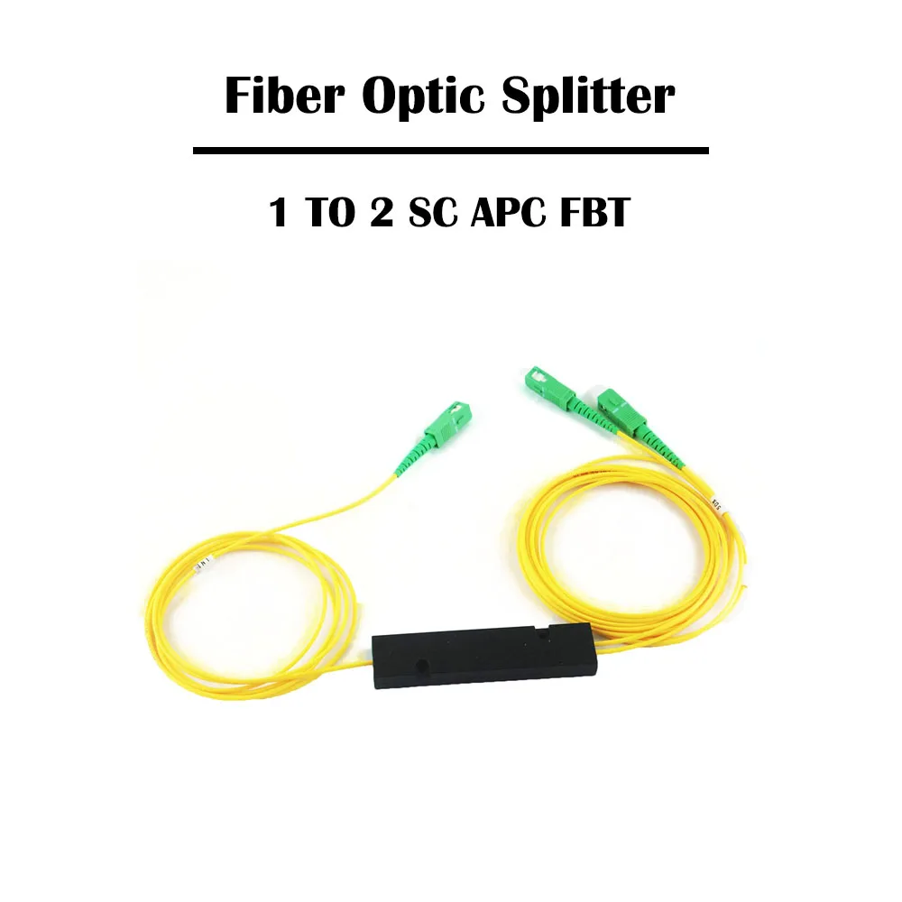 10 шт./лот SC UPC/APC SM одномодовый FBT оптоволоконный сплиттер FTTH 2 0 мм кабель 1 м