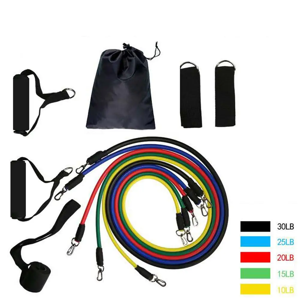 

Comprehensive Fitness Exercises Resistance Bands Latex Excerciser Body Training Pull Rope Unisex